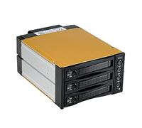 FANTEC SNT-BA2131-1 - Carcasa de Aluminio para 3 Discos Duros de 8,9 cm (3,5", 2 bahías de 13,34 cm (5,25"), 1 Ventilador de 80 mm, Color Negro