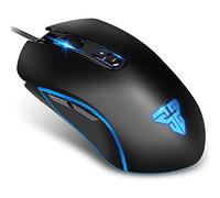 FANTECH Ratón básico para juegos con cable X9, RGB 7 botones macro programables True 4800 DPI agarre de garra cómodo mouse para principiantes para PC con ventana, color negro