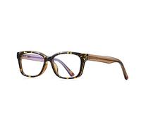 Fantiace Marco de anteojos cuadrado para niños y niñas y niños pequeños para computadora, Marrón, 49-15-134-38