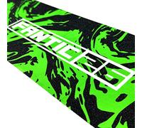 Fantic26 Patinete de acrobacias de repuesto I Park I Niños I Trick I Tret I Roller I Papel de lija antideslizante 58,5 cm I Apto para cubiertas de hasta 58,5 cm x 15,5 cm (remolino negro/verde)