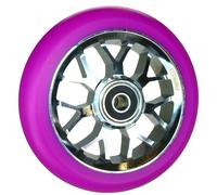 Fantic26 Spy7 Scooter Stunt Carrete 110mm Abec11 Trick Rueda Cromado/PU Púrpura