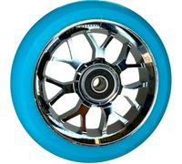 Fantic26 Spy7 Scooter Stunt Carrete 110mm Abec11 Trick Rueda Cromo / PU Turquesa