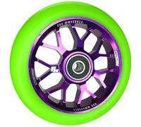 Fantic26 Spy7 Scooter Stunt Carrete 110mm Abec11 Trick Rueda Púrpura / PU Verde