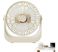 Fanticolo Della Scrivania Quiet - Vel Al Tavolo Per Camera Da Letto - Reso Più Ciottolo Portatil Con Testa Di Inclinazione A 90 Gradi, Circolatore Ad Aria Ricaricabile Gadget Freschi Per Supporto Da
