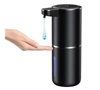 Fantictas Dispensador Jabon Baño Automatico, 1200mAh Dispensador de Jabón Automático, 380 ml Dispensador de Jabón Líquido sin Contacto, 4 Niveles Ajustables, para Cocina, Baño, Hotel, Escuela