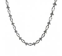 FANTIKAXW Collares de labios hiphop para hombres, chicos, collares de unión irregular de nudos que nunca se desvanecen, joyería rock punk cool regalos