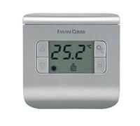 FANTINI COSMI CH111 Termostato ambiente a pilas, 3 temperaturas, Plata