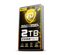 Fantom Drives Extreme - SSD Externo de 2 TB - 2800 MB/s, Thunderbolt 3 y 4, USB Tipo C, Aluminio, 3D NAND TLC, TB3X-2300N2TB