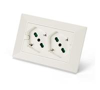 FANTON 42100 - Regleta universal para empotrar OPERA/PLADOUBLE toma bietapa italo/alemán 2P+T 16Aprecablata para caja de 3 módulos