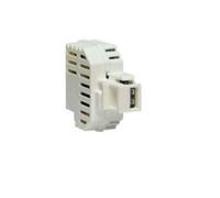 FANTON COMPACTO EMPOTRADO USB-A FUENTE DE ALIMENTACIÓN 3A CON ACOPLAMIENTO KEYS