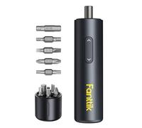 Fanttik S1 Destornillador Eléctrico Inalámbrico 3.7V, 5 N·m Máx, 320 RPM, 5 Puntas Dobles, Luz LED, Hex 1/4", Diseño Compacto, Ideal para Muebles y Electrodomésticos - Gris