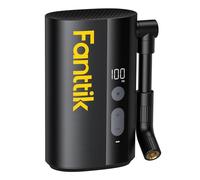 Fanttik X9 Ace Mini bomba de bicicleta, bomba de inflado rápido de 32 segundos con calibre, bomba de aire eléctrica de 150 PSI con válvula Presta y Schrader, adecuada para bicicleta de montaña