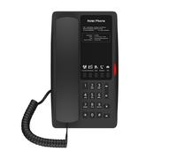 Fanvil Fanvil H4 teléfono IP para hotel- Negro Teléfono IP elegante y funcional con teclas programables, voz HD y PoE, diseñado para hoteles y entornos