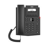 Fanvil Teléfono IP X301G – 2 líneas SIP, Gigabit, sin PSU – Negro
