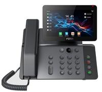 Fanvil V66 Teléfono IP para empresas, pantalla de 7 pulgadas reclinable, Bluetooth y WiFi6, 116 teclas