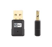 Tarjeta de Red Fanvil WF20 USB Inalámbrica Wi-Fi 5 Dual Band 150 Mbps Negra