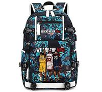 FANwenfeng Jugador de baloncesto Estrella Legend Eever Ends Mochila multifunción Estudiante de Viaje portátil fanáticos del Bolso para Hombres Mujeres