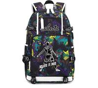 FANwenfeng Jugador de fútbol Estrella 7 Mochila multifunción Estudiante de Viaje portátil fanáticos del fútbol Bolso para Hombres Mujeres (Azul - Patrón 3)