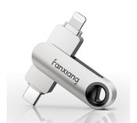 fanxiang 64GB Chiavetta USB Pen Drive,USB 3.2 Gen1 Type-C + Lightning USB C Flash USB Drive,hasta 80 MB/S,Chiavetta USB 64GB,Supporto per il Backup Delle Foto Live di Apple
