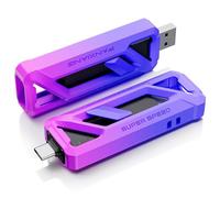 fanxiang PSSD 256GB, SSD Externo Portátil de Alta Velocidad 2050MB/s, Conector Deslizante USB-C 3.2 Gen2 y USB-A, Compatible con iPhone, Android, PC y Mac