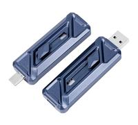 fanxiang SSD Externo 256GB, hasta 2050MB/s USB 3.2 Gen 2x2, Doble Conector USB-C y USB-A, Compatible con PC, Mac, Android, Tablets, Almacenamiento Portátil (FF955)
