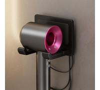 FANXIYA Soporte para Secador de Pelo sin Taladro Metal Soporte Universal Secadora Porta Secador Pelo Pared para Baño Dormitorio Cocina Hoteles Peluqueria (Negro)
