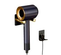 FANXIYA Soporte para Secador de Pelo sin Taladro Metal Soporte Universal Secadora Porta Secador Pelo Pared para Baño Dormitorio Cocina Hoteles Peluqueria (Oro)