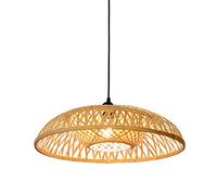 FanXus Boho Wicker Rattan Lámparas colgantes Araña de mimbre tejida a mano para isla de cocina, lámpara de techo colgante, lámpara colgante Boho para sala de estar, Made in China
