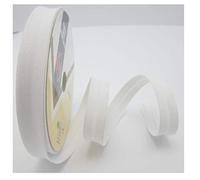 Fany Cinta al bies de Poliéster y Algodón, color blanco (25 metros)