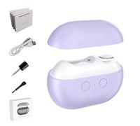 Fanyil Easy Smart Nail Clipper, Electric Nail Clipper for Seniors, 3-in-1 Multi-Functional with LED Light & Storage Box, Convenient and Compact, for Elderly (Purple)