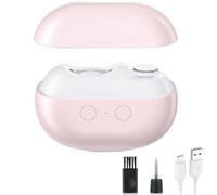 Fanyil | Pubyfun | Glosrity Easyclip Smart Nail Clipper, Electric Nail Clipper with Polishing, 3-in-1 Automatic Nail Trimmer with LED Light & Nail Scraps Storag for Adults, Seniors and Kids(Pink)