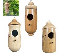 Fanyil Wooden Hummingbird House, Ribili Wooden Hummingbird House, Yifare Wooden Hummingbird House, Humming Bird House for Outside Hanging (Color7)