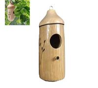 Fanyil Wooden Hummingbird House, Ribili Wooden Hummingbird House, Yifare Wooden Hummingbird House, Humming Bird House for Outside Hanging (Color3)