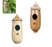 Fanyil Wooden Hummingbird House, Ribili Wooden Hummingbird House, Yifare Wooden Hummingbird House, Humming Bird House for Outside Hanging (Color6)