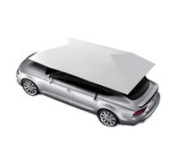 FANYING Carpa Paraguas para Automóvil Completamente Automática, Sombrilla Plegable Portátil para Cochera, Aislamiento Térmico Exterior, Protección Solar En El Techo con Control Remoto,Silver-4.5m