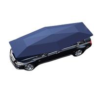 FANYING Carpa Paraguas para Automóvil Completamente Automática, Sombrilla Plegable Portátil para Cochera, Aislamiento Térmico Exterior, Protección Solar En El Techo con Control Remoto,Blue-4.9m