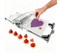 FANYING Laminadora automática de hojaldre, Plegable, para panadería, Pizza, cruasanes y repostería Oscura, de Acero Inoxidable, con Grosor Ajustable de 2 a 30 mm y Masa Reversible.