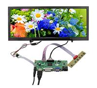 FanyiTek 10.3 pulgadas HSD103KPW2-A10 1920x720 IPS LCD pantalla ancha y HD-MI VGA DVI Audio LVDs placa controladora M.NT68676