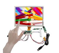 FanyiTek Pantalla LCD de 8 pulgadas EJ080NA-05A 800X600 TTL con panel táctil resistivo de 4 cables y placa controladora VGA 2AV de 50 pines