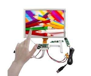 FanyiTek Pantalla LCD de 8 pulgadas EJ080NA-05A 800X600 TTL con panel táctil resistivo de 4 cables y placa controladora VGA 2AV de 50 pines