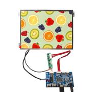 FanyiTek Pantalla LCD IPS de 10.4 pulgadas 1024x768 4:3 con placa controladora LVD USB tipo C, con agujeros de ubicación, para pantalla de repuesto industrial/monitor de videojuegos retro