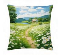 FanZheZhe cojín para bordar punto de cruz Paisaje 11ct45x45cm Manualidades Adultos Decoracion Bordar Kit Principiantes Completo DIY Bordado Creativo Regalo