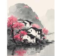 FanZheZhe kit de costura para niñas punto de cruz principios de invierno 11ct40x50cm Juego de Punto de Cruz con Patrón e Instrucciones,Kit de punto de cruz