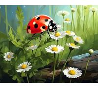 FanZheZhe Kit De Punto De Cruz Impreso De De 11 Quilates,Kits De Bordado Con Instrucciones Kit Para Colgar En La Pared Para Adultos, Decoración De Pared Manzanilla 11Ct50X70Cm