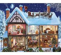 FanZheZhe Kit De Punto De Cruz Impreso De De 11 Quilates,Kits De Bordado Con Instrucciones Kit Para Colgar En La Pared Para Adultos, Decoración De Pared Nochebuena 11Ct50X70Cm