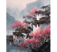 FanZheZhe punto de cruz kit completo tela impresa principios de invierno 11ct40x50cm DIY Cross Stitch Kit de Cruz Bordado a Mano Kit de bordado impreso, decoración del hogar