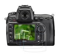 FANZR D90 D7000 - Protector de pantalla compatible con cámara Nikon D90 D7000 D700 D300S (3 unidades), 0,3 mm de dureza 9H antiarañazos vidrio templado