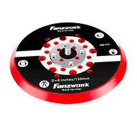 FANZWORK Disco de lijado con velcro FANZWORK para lijadoras rotorbitales Ø 150mm | Rosca exterior M8 | Disco de lijado con velcro