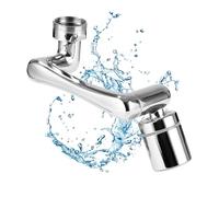 FAOKZE Aireador de grifo,aireador de grifo de ahorro,de agua de dos vías,Giratorio Aireador,Aireador Grifo Giratorio 1440°,Extensor Grifo Cocina,se puede utilizar para fregadero de baño