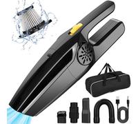 FAOKZE Aspirador de Mano Potente, 8000Pa Mini Aspiradora de Mano con Lavable Filtro Heap, 120W Aspiradora de Mano sin Cable, Mini Aspiradora Portátil Mano Inalámbrica para DoméSticas Coche y Mascotas